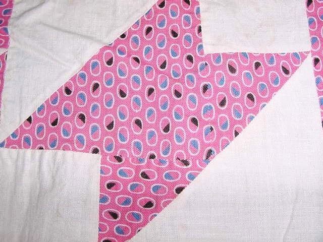 Antique Basket Quilt Top Table Cover 1900s