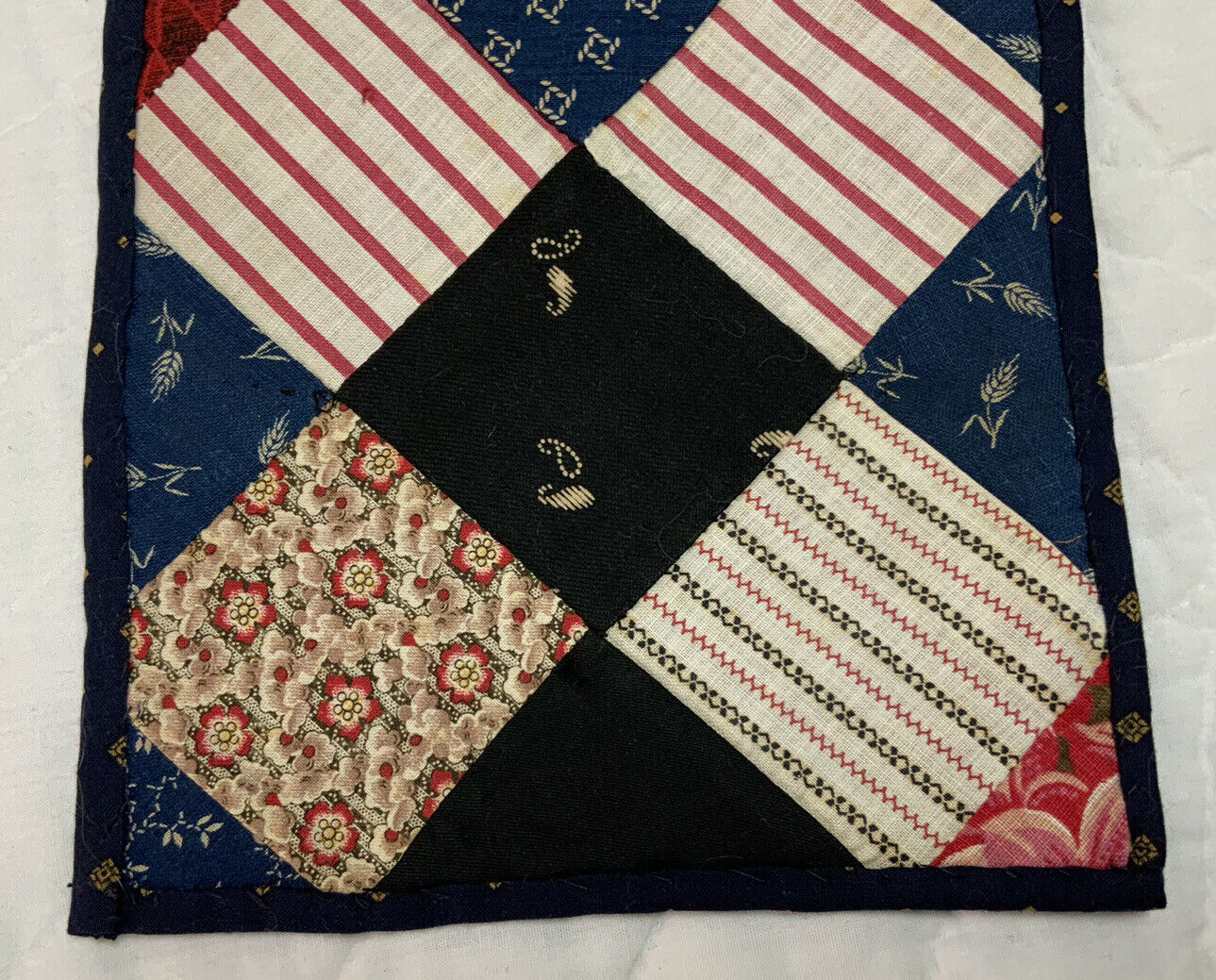 Antique Patchwork Small Quilt Table Topper