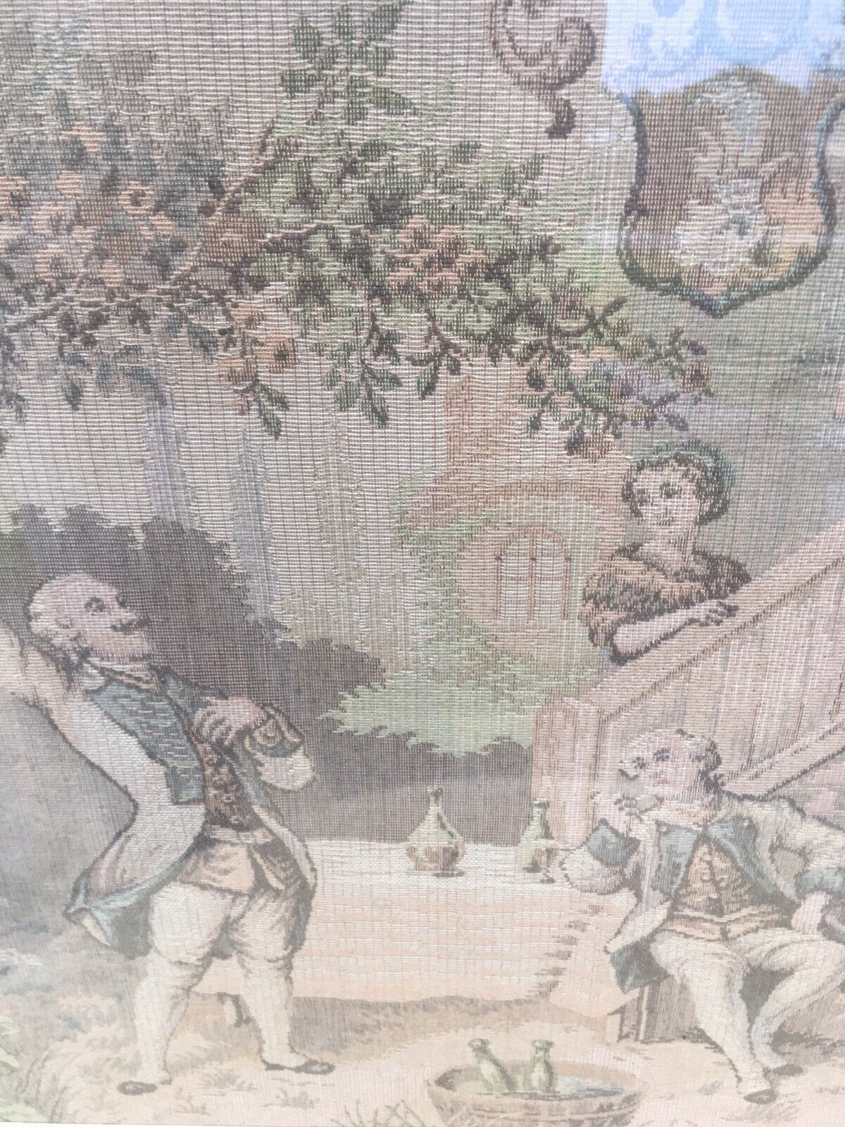 Antique 1800s French Framed Tapestry Artwork