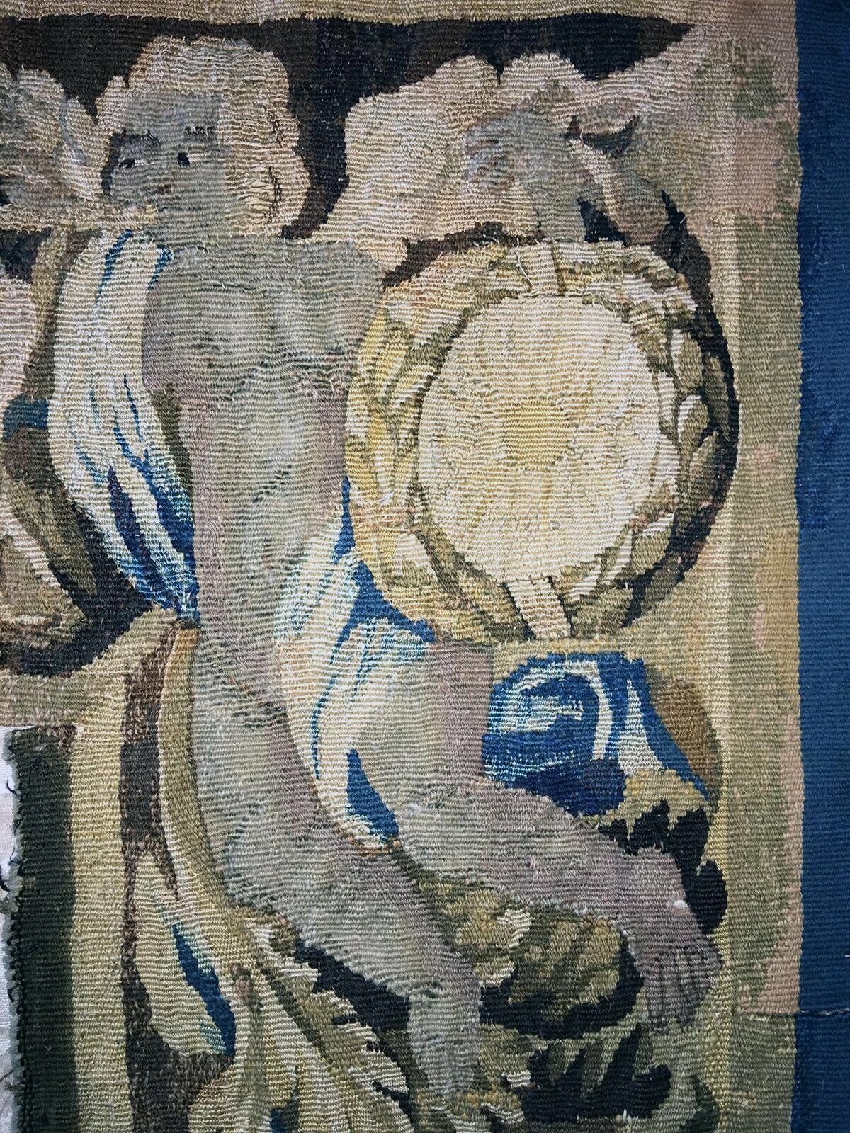 1700s French Gobelin Tapestry Fragment with Putti