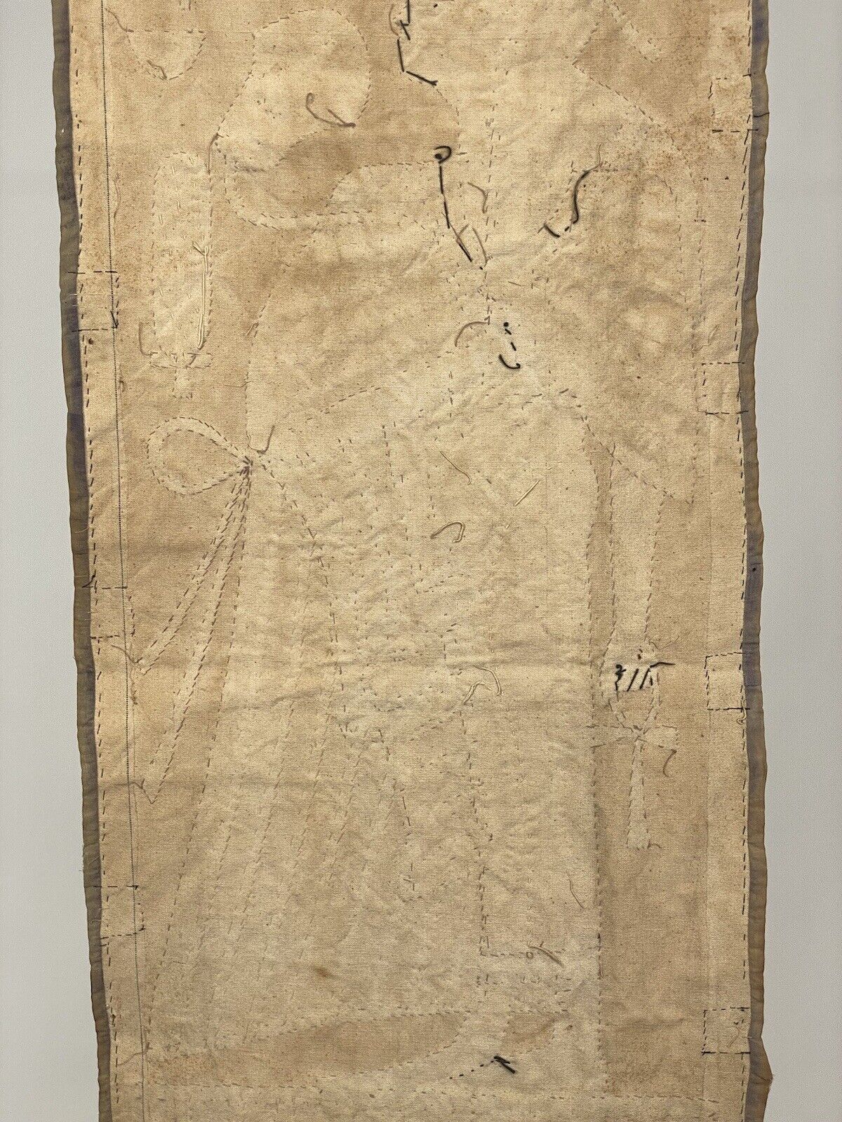 1800s Egyptian God Horus Tapestry Wall Hanging