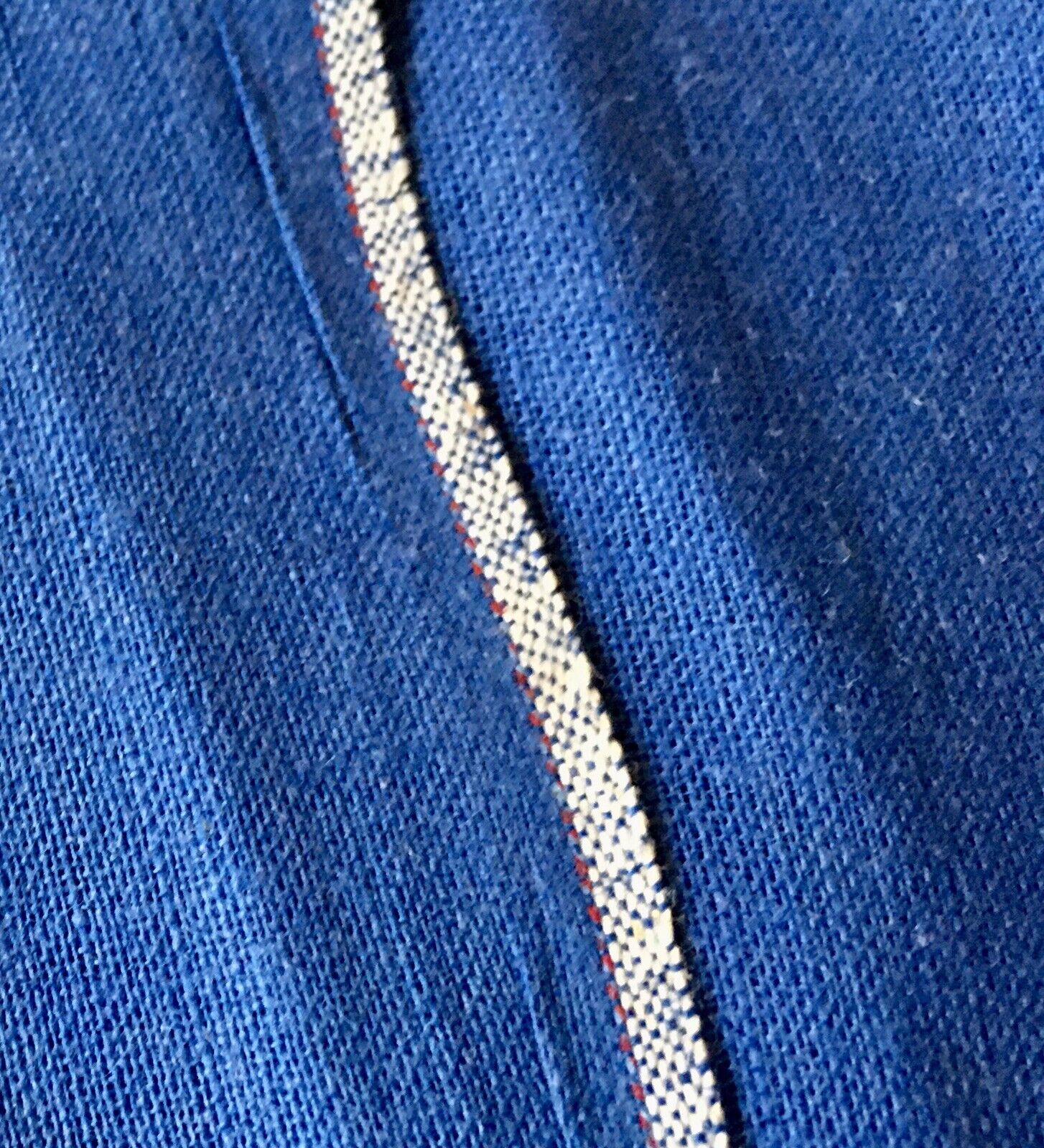 Early 1900s Blue Chambray Cotton Fabric