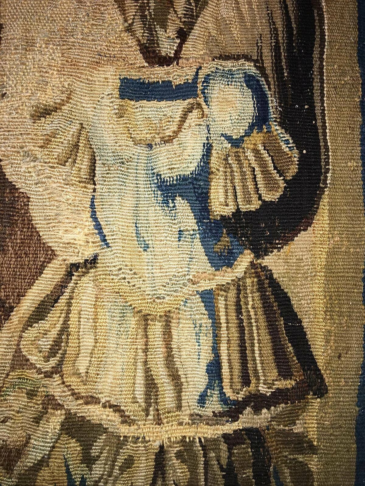 Antique French Flemish Tapestry Panel - Knight Armor