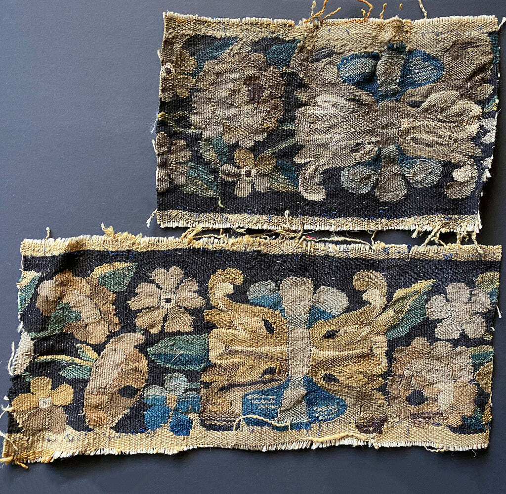 18th Century Aubusson Flemish Tapestry Fragments