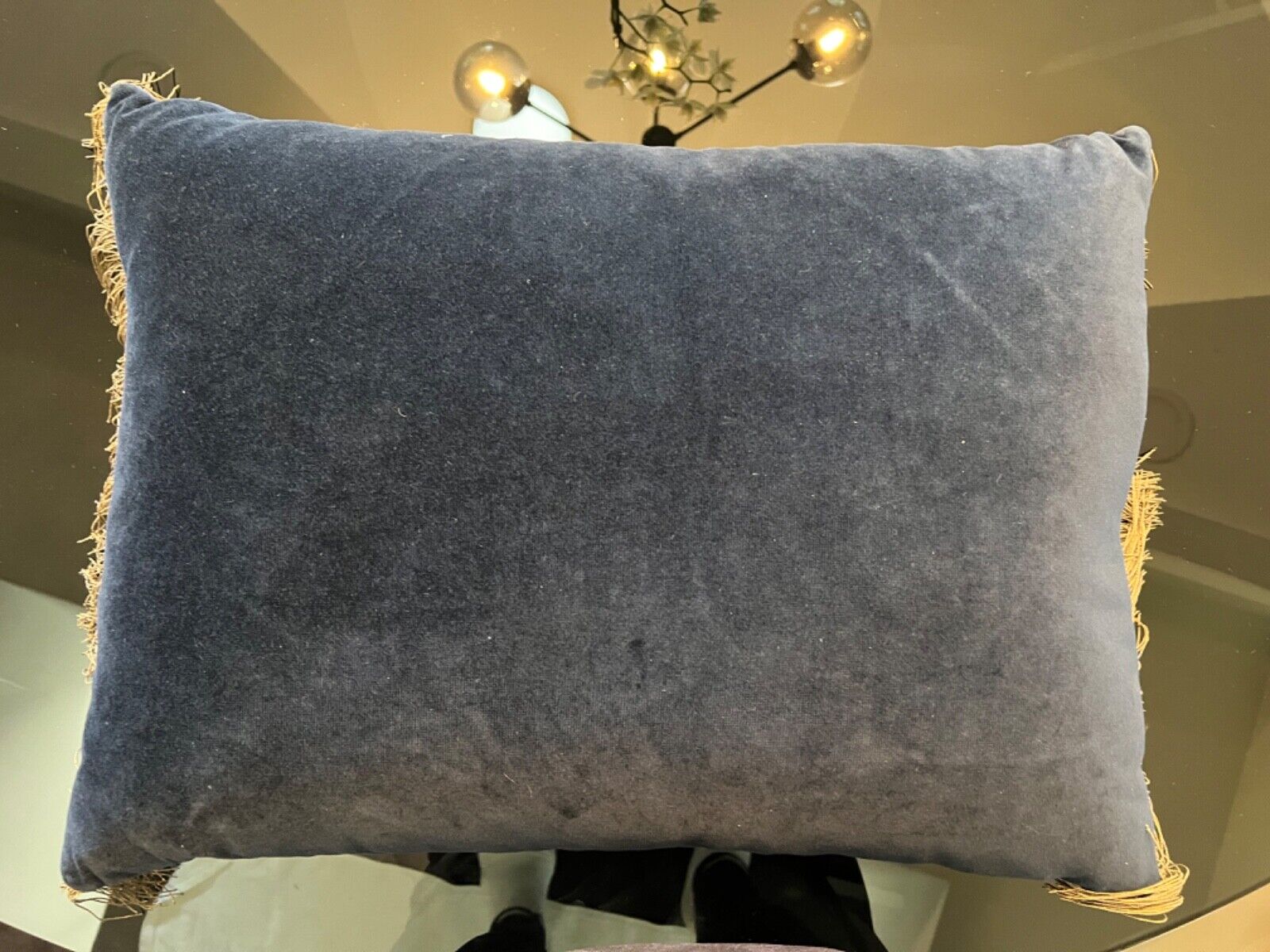 Flemish 18th Century Tapestry Pillow with Gold Trim