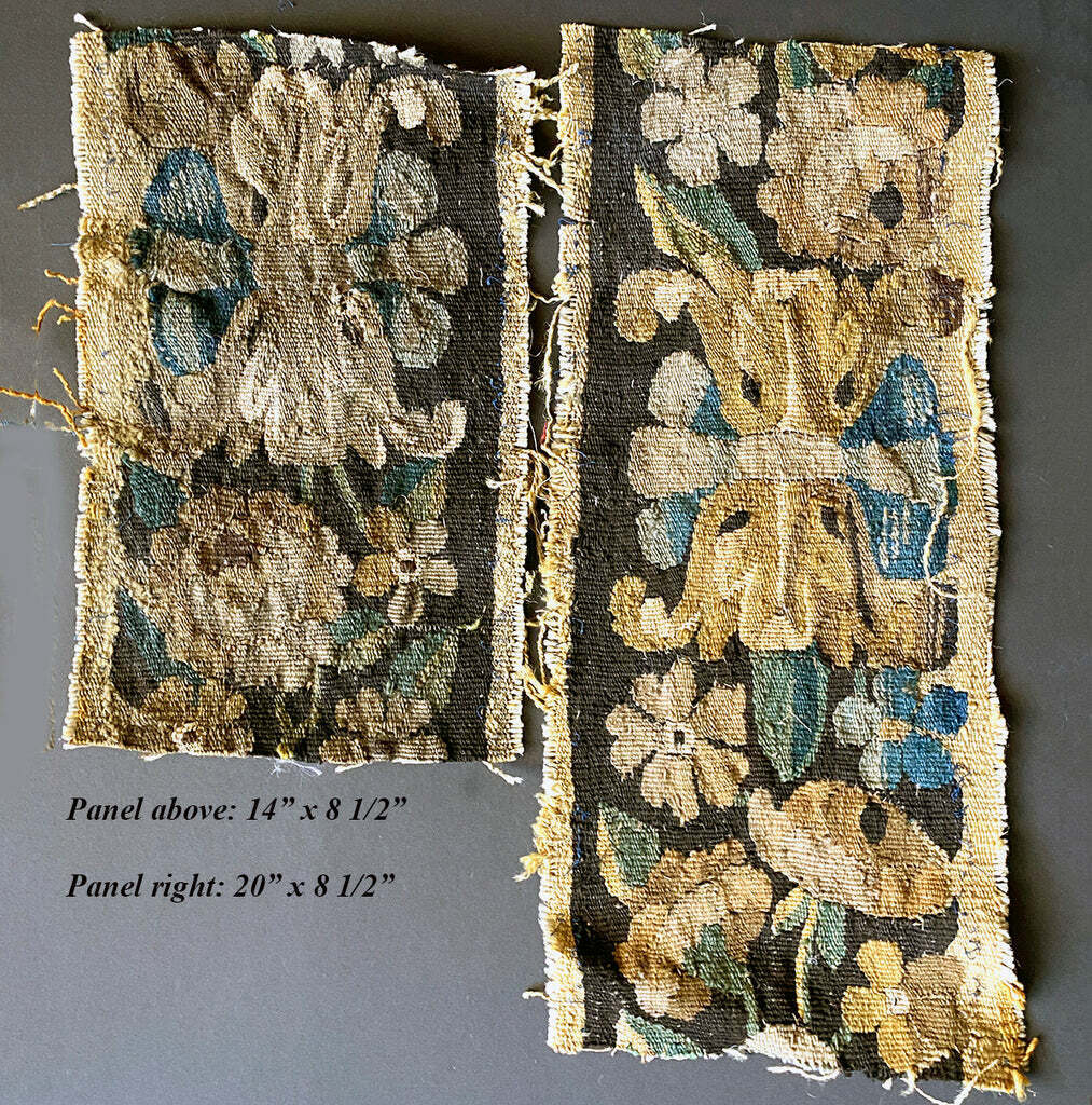 18th Century Aubusson Flemish Tapestry Fragments