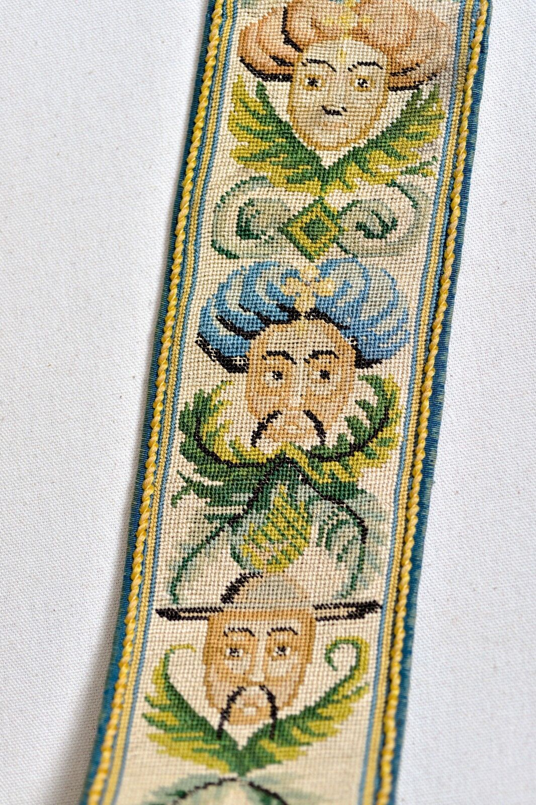 1700s French Chinoiserie Silk Tapestry Embroidery