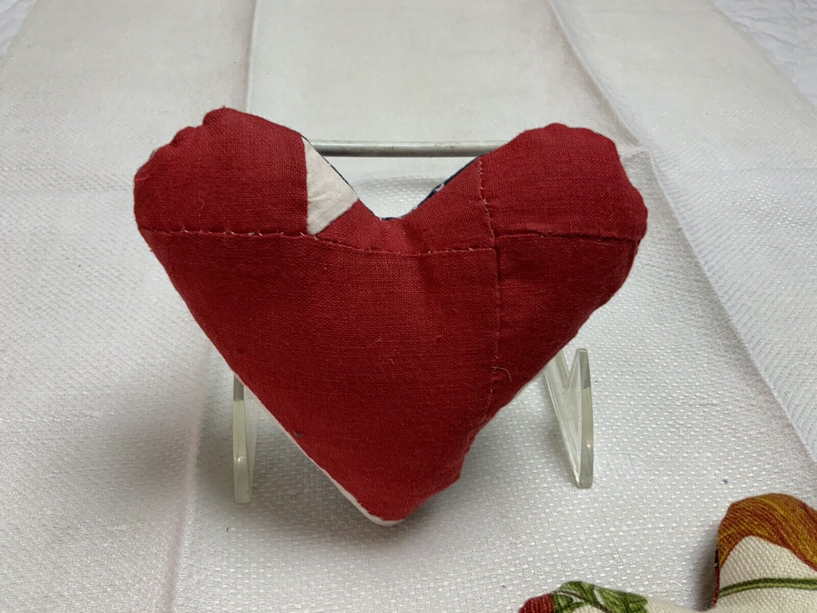 Vintage Patchwork Heart-Shaped Pillows Set