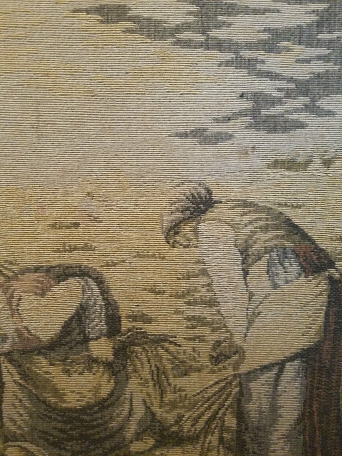 1800s Tapestry Fireplace Screen 22 x 24 Inches