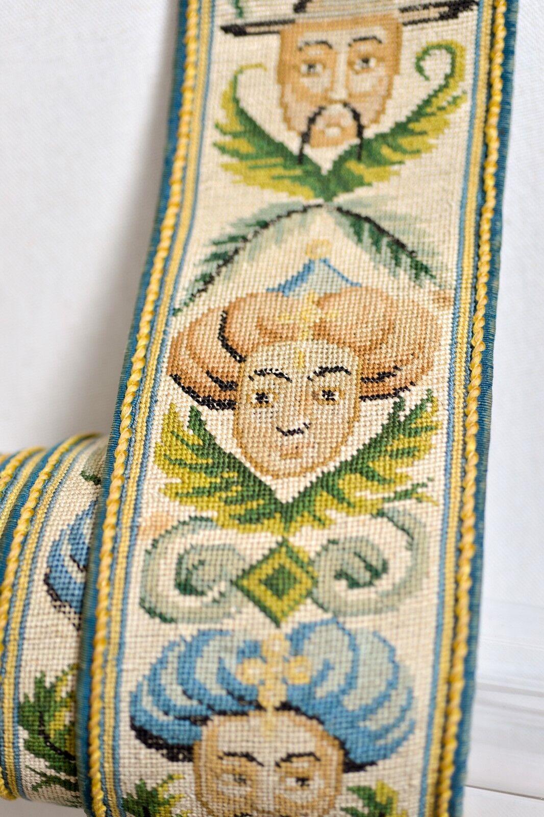 1700s French Chinoiserie Silk Tapestry Embroidery