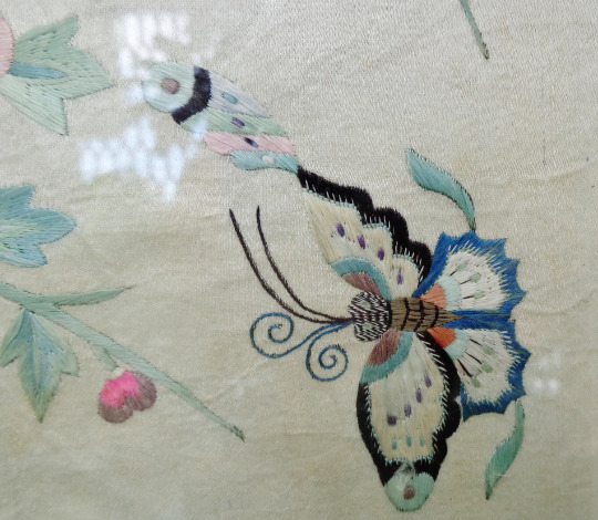 Qing Dynasty 1700s Qianlong Silk Embroidered Panel