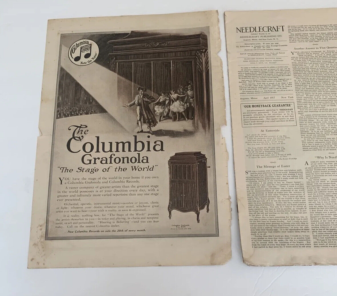 Antique 1900s Needlecraft Magazine for Quilting & Knitting