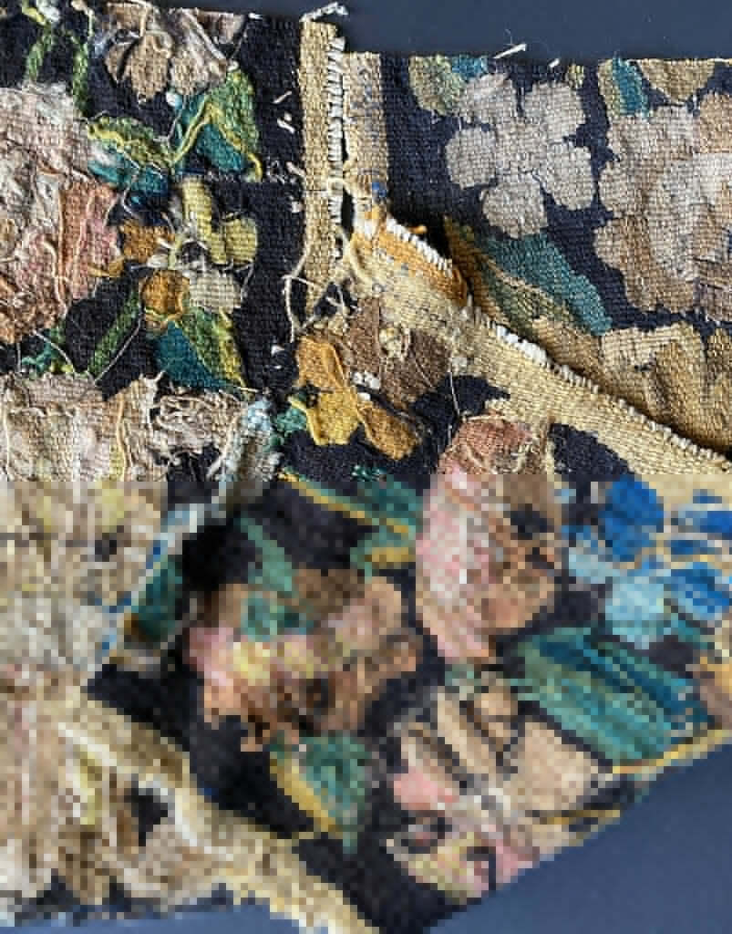 18th Century Aubusson Flemish Tapestry Fragments