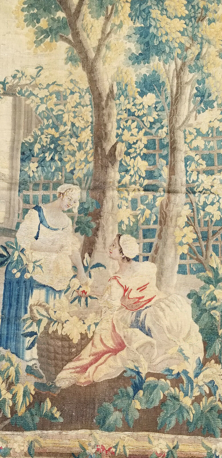 Antique Flemish Tapestry with Allegorical Scene, 1775