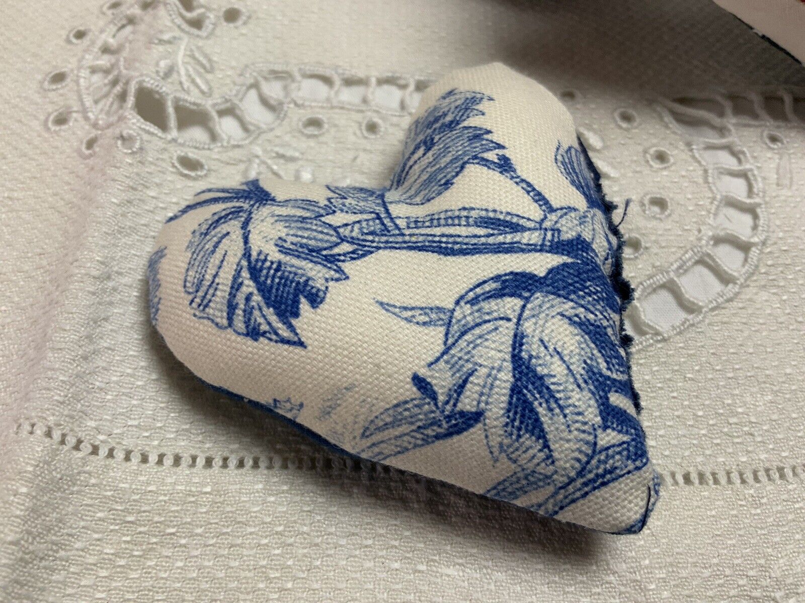 Vintage Heart-Shaped Pillows from Early 1900s Quilt