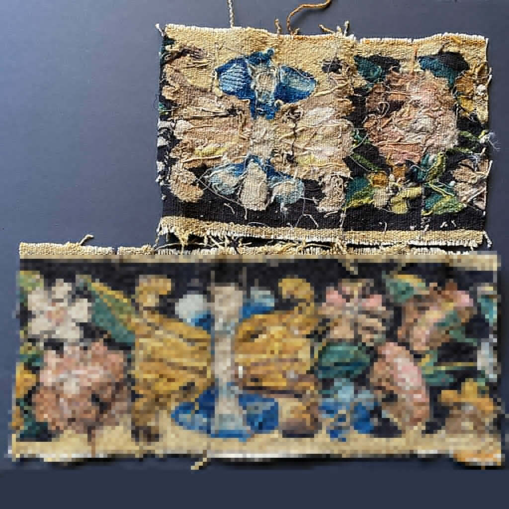 18th Century Aubusson Flemish Tapestry Fragments