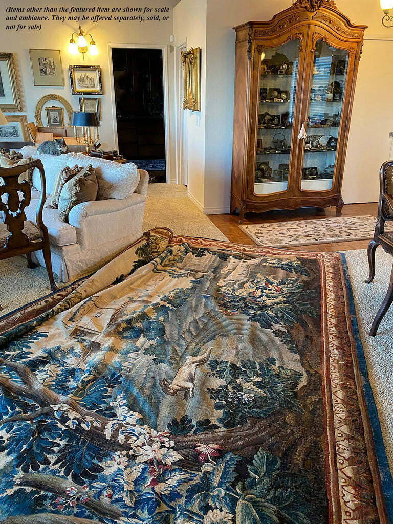 18th Century French Aubusson Tapestry with Hounds