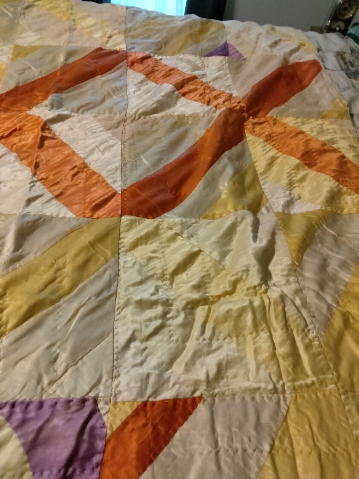 Early 1900s Patchwork Crazy Quilt 64x76