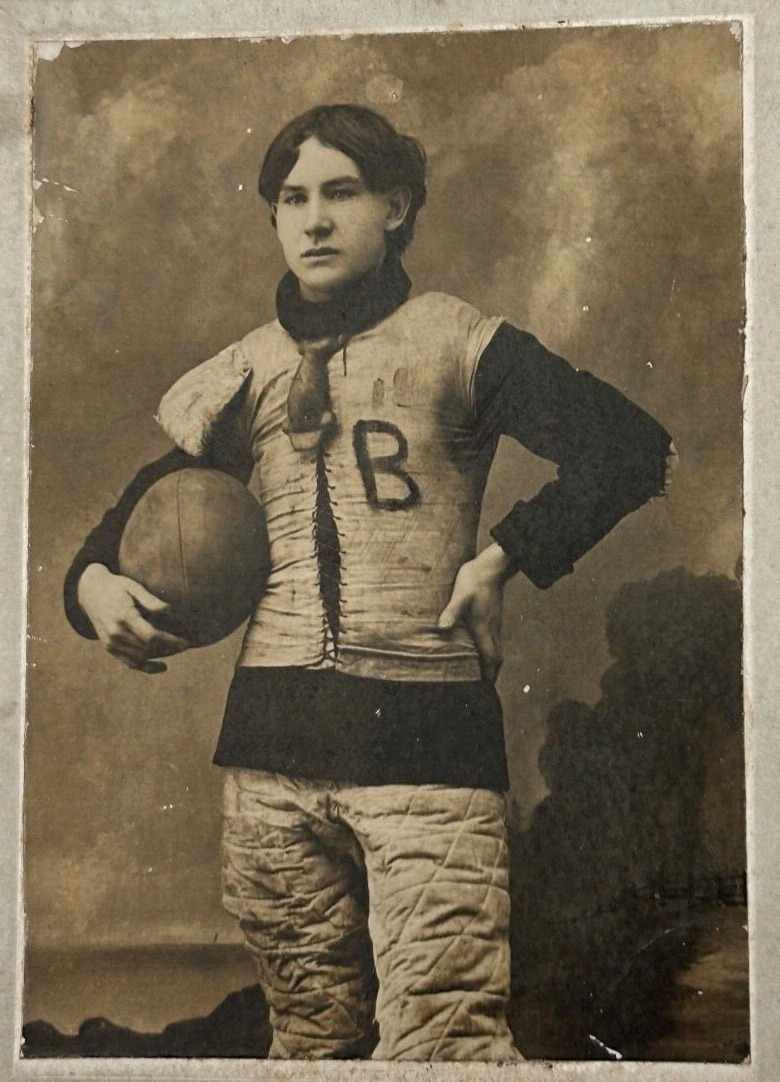 Victorian Football Player with Quilted Pants and Jersey