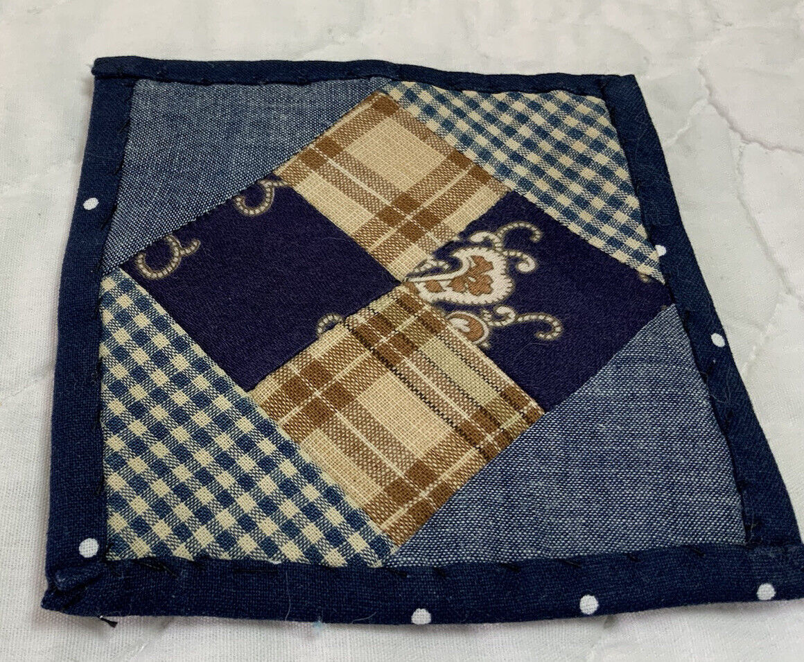 Antique Patchwork Mini Quilt Table Topper