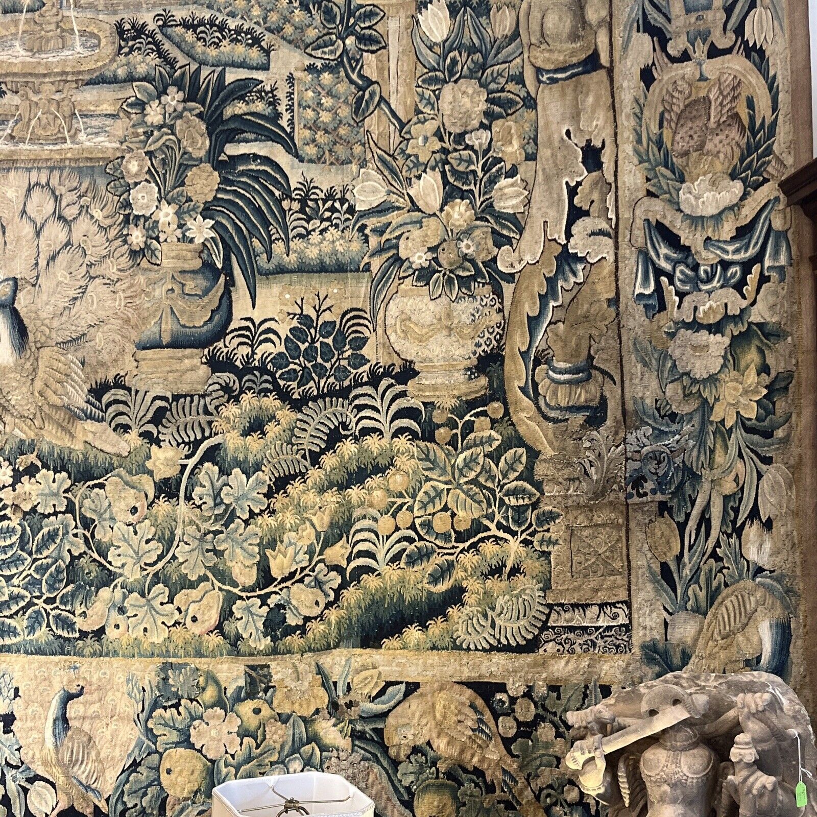 Original Flemish Tapestry, Late 1600s/Early 1700s