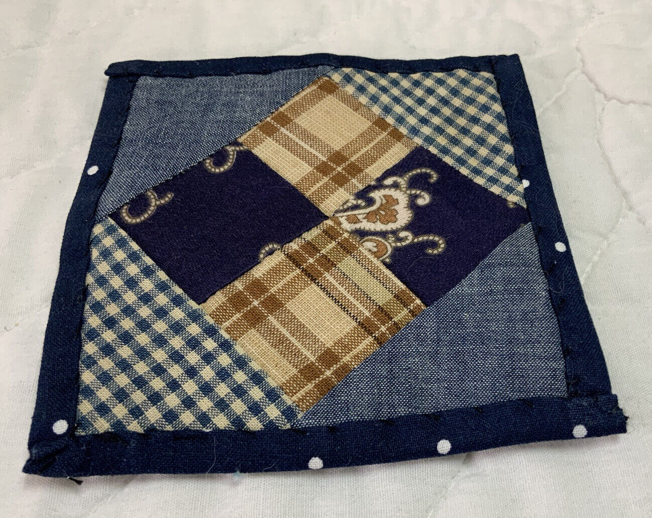 Antique Patchwork Mini Quilt Table Topper