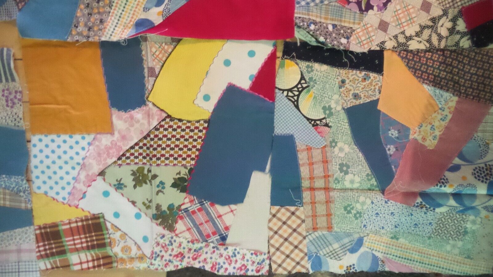 Vintage Quilt Squares Set - Early 1900s Fabric