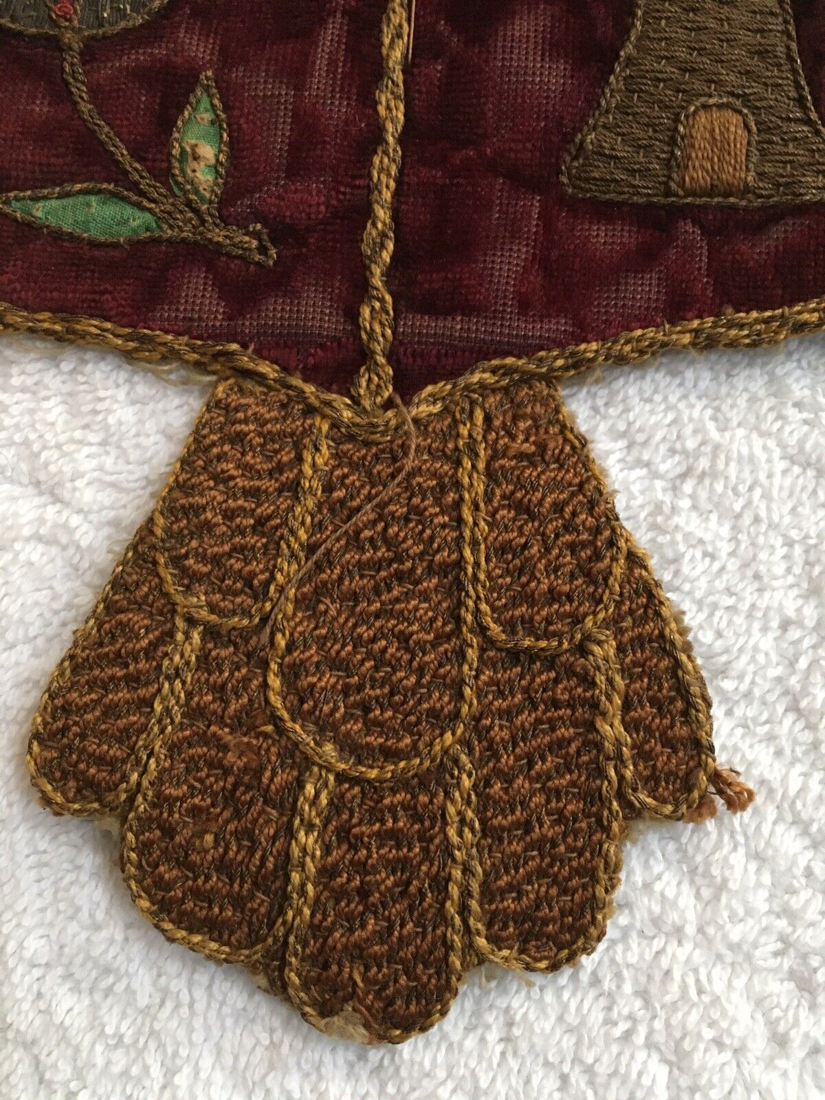 Royal Eagle Coat of Arms Silk Crest, 1700s