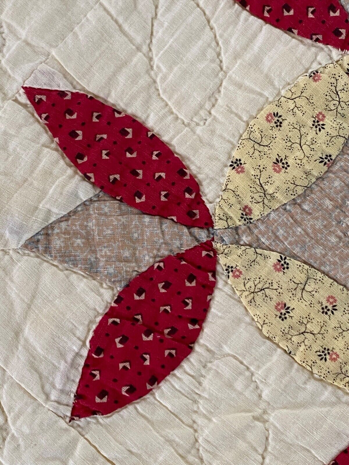 Antique King Size Applique Quilt, Circa 1900s