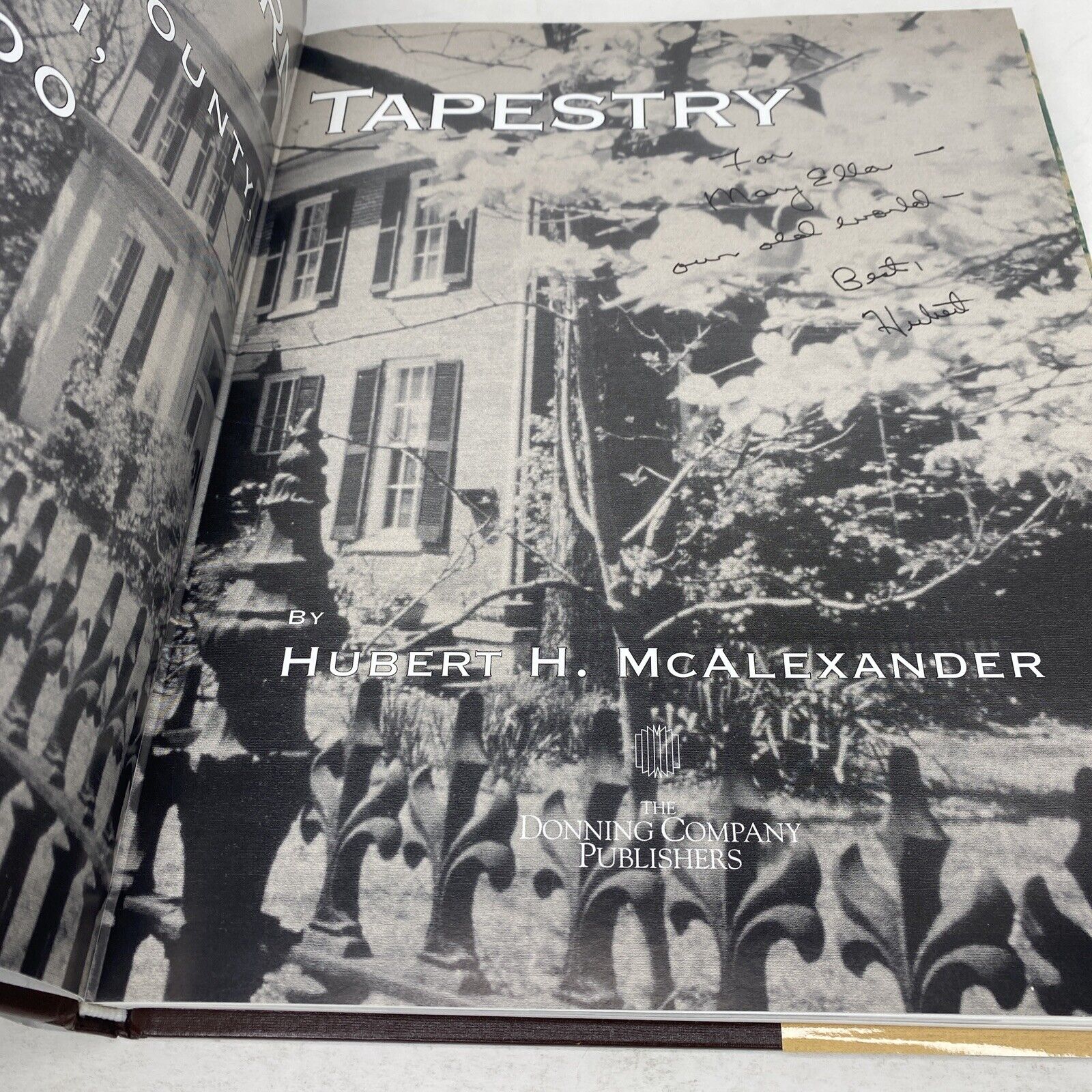 Signed Hubert McAlexander Mississippi History Tapestry