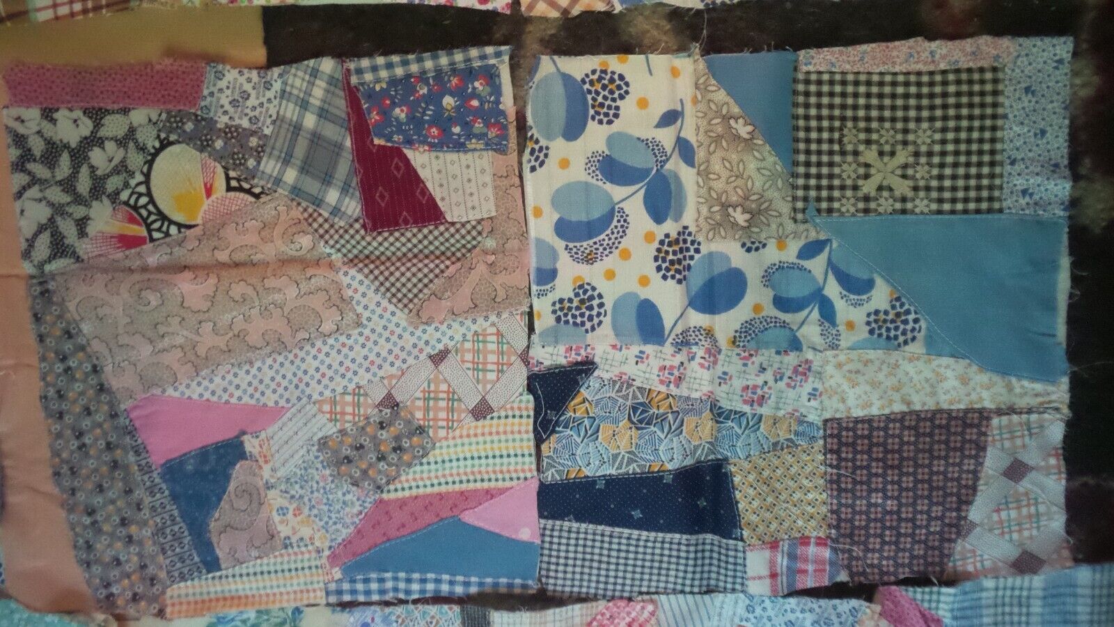 Vintage Quilt Squares Set - Early 1900s Fabric
