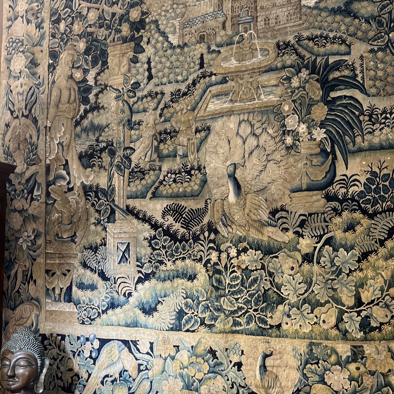 Original Flemish Tapestry, Late 1600s/Early 1700s