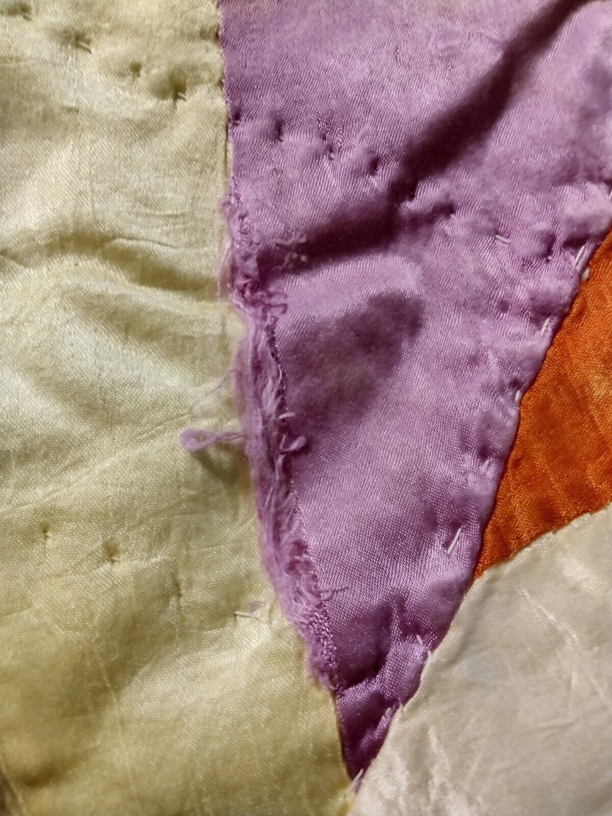 Early 1900s Patchwork Crazy Quilt 64x76
