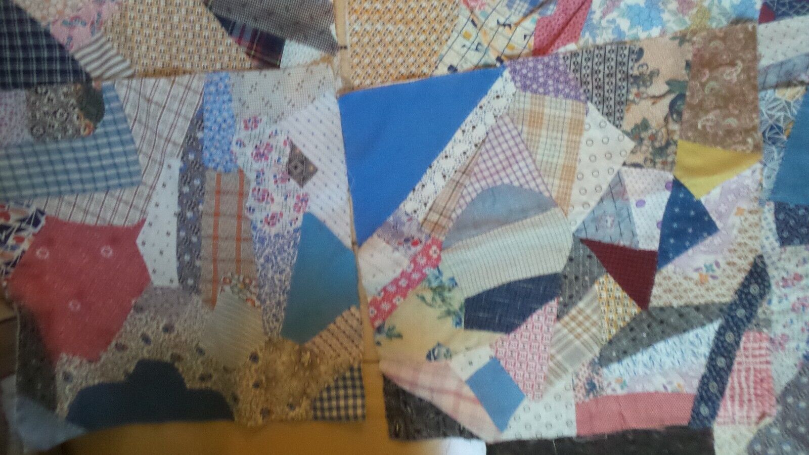 Vintage Quilt Squares Set - Early 1900s Fabric