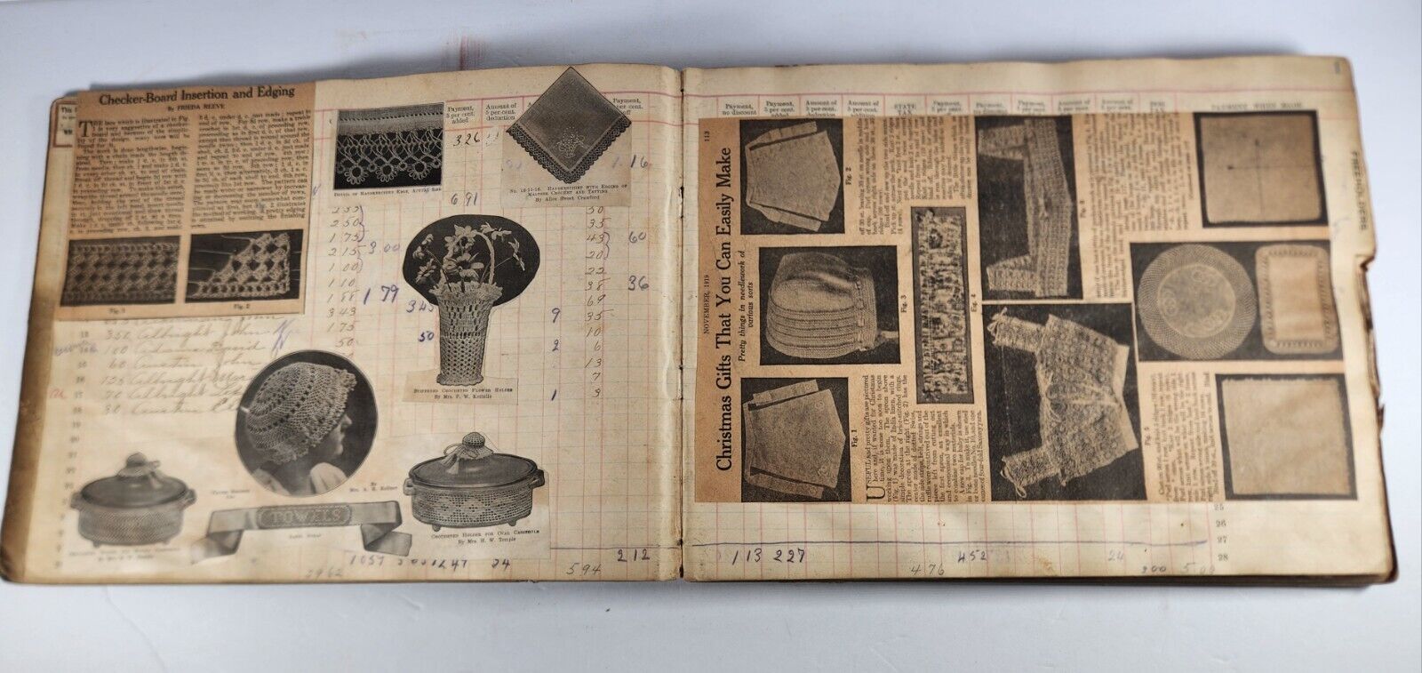 Early 1900s Scrapbook: Klan, Quilting, Midgets