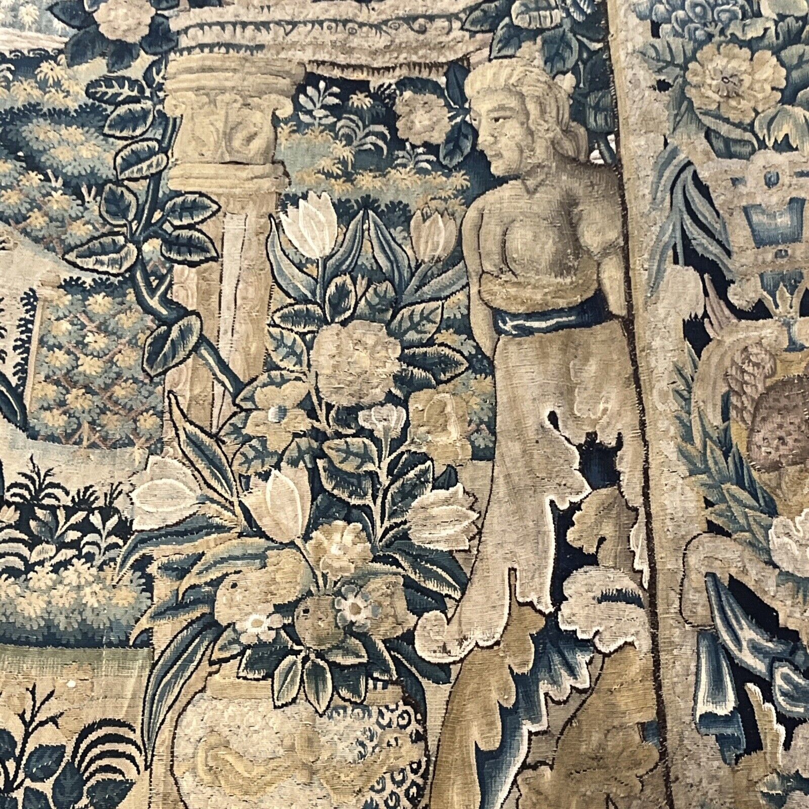 Original Flemish Tapestry, Late 1600s/Early 1700s
