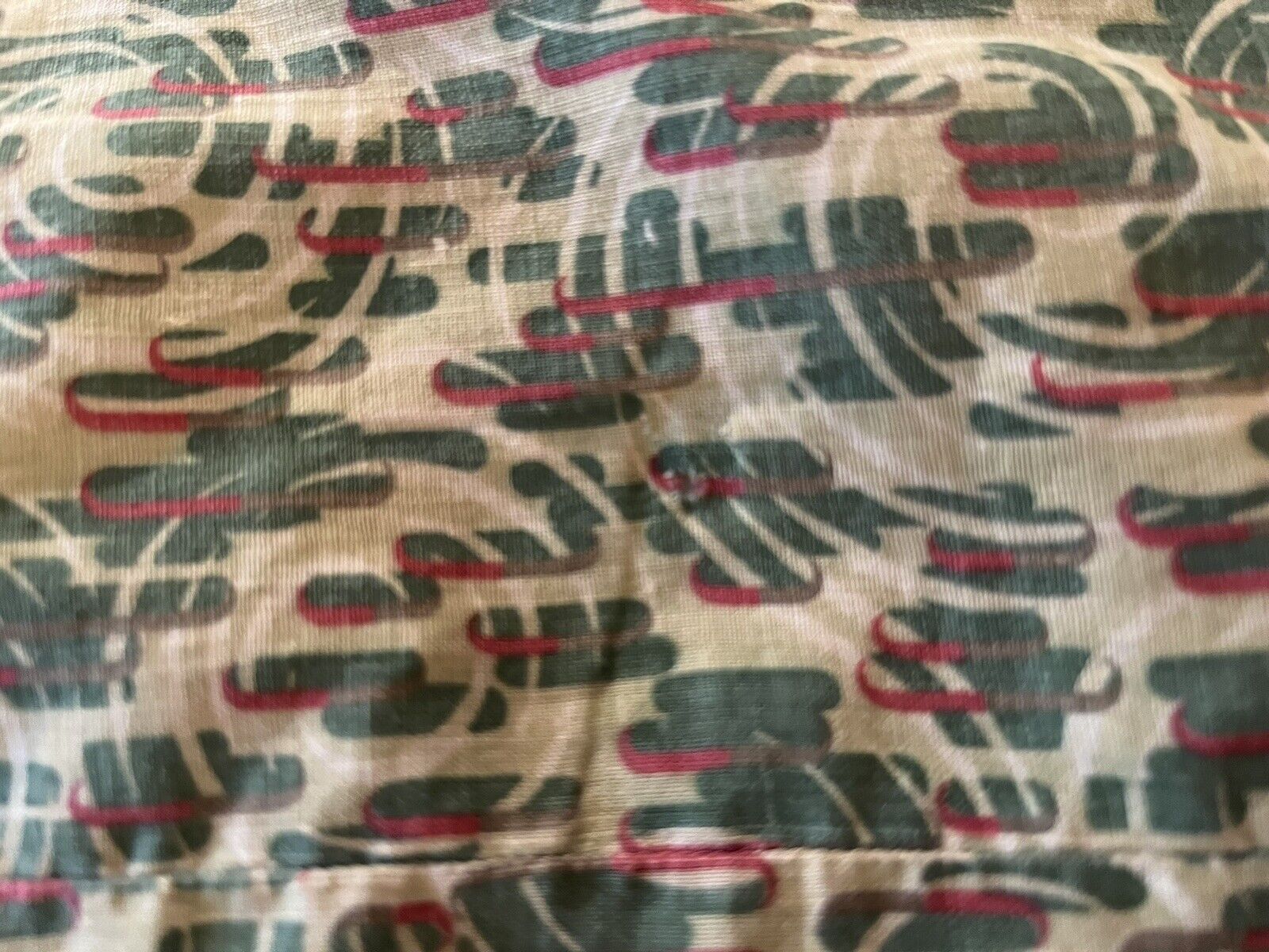 1800s Green Antique Quilt Fabric Backing 62"x82