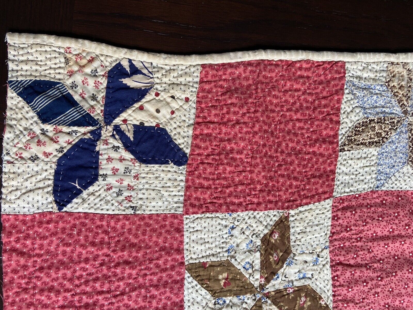 1800s Cinnamon Quilt Square, 18”x18”