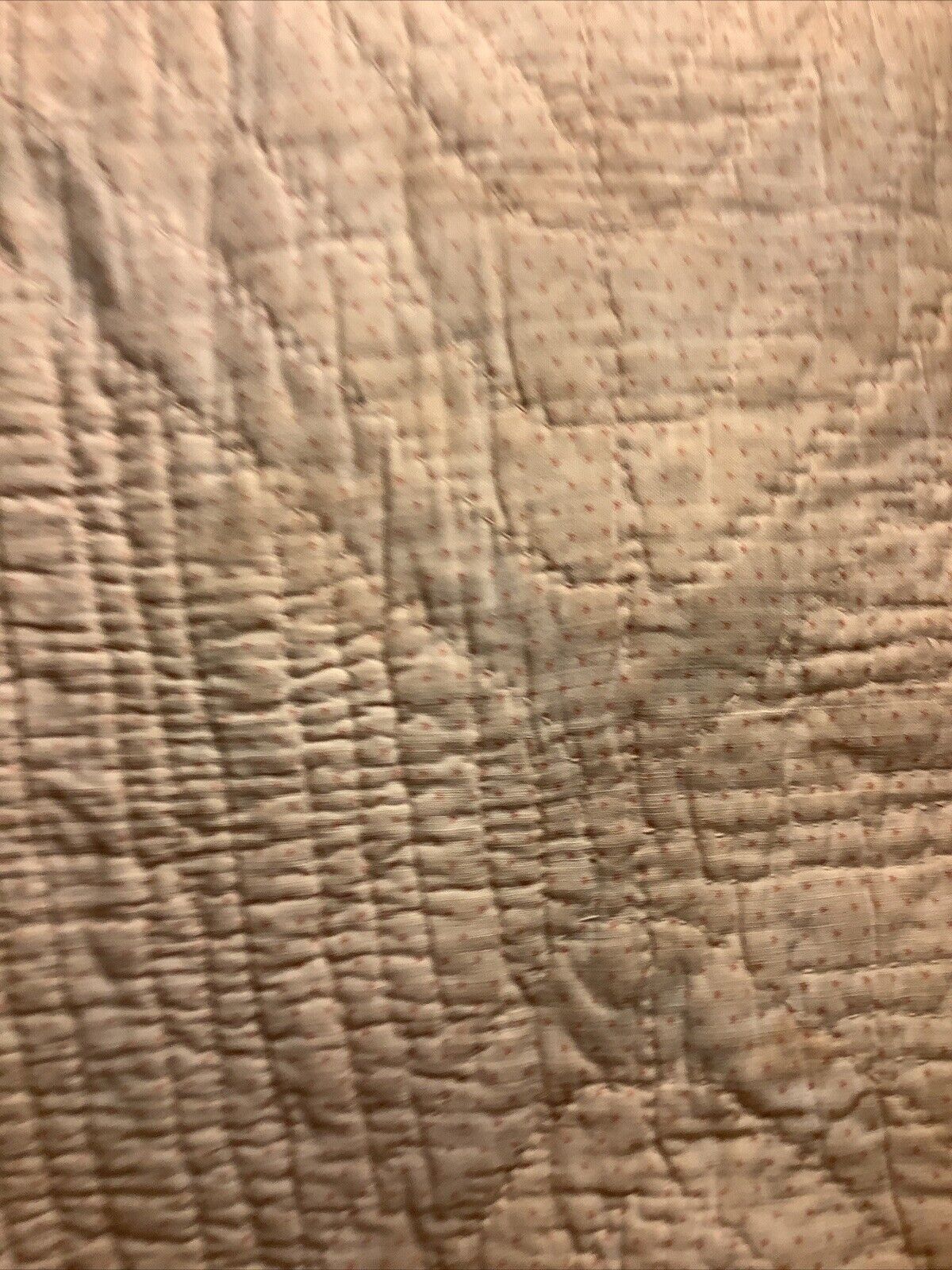 1800s Hand Quilted Patchwork Cutter Quilt Piece