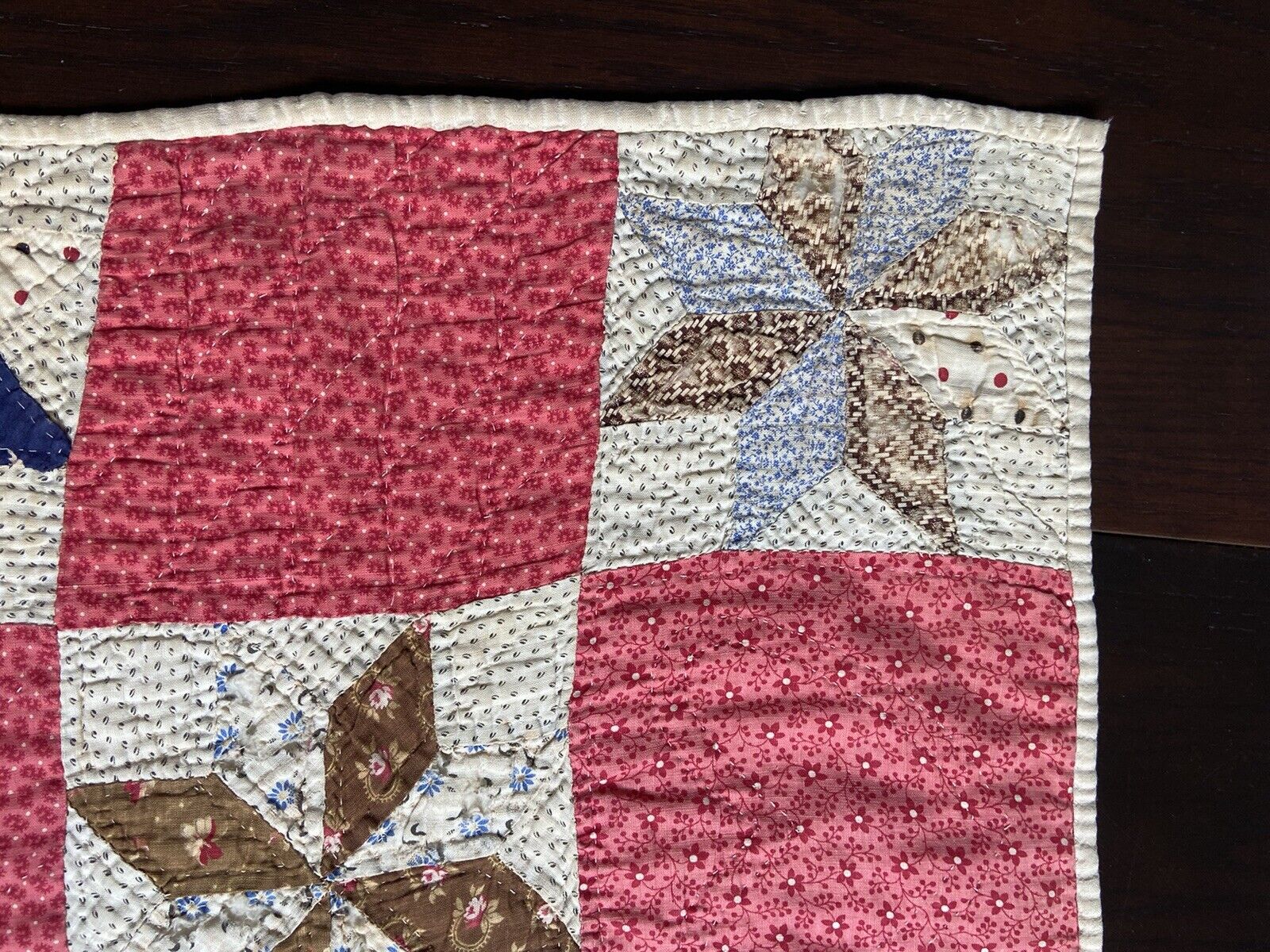 1800s Cinnamon Quilt Square, 18”x18”