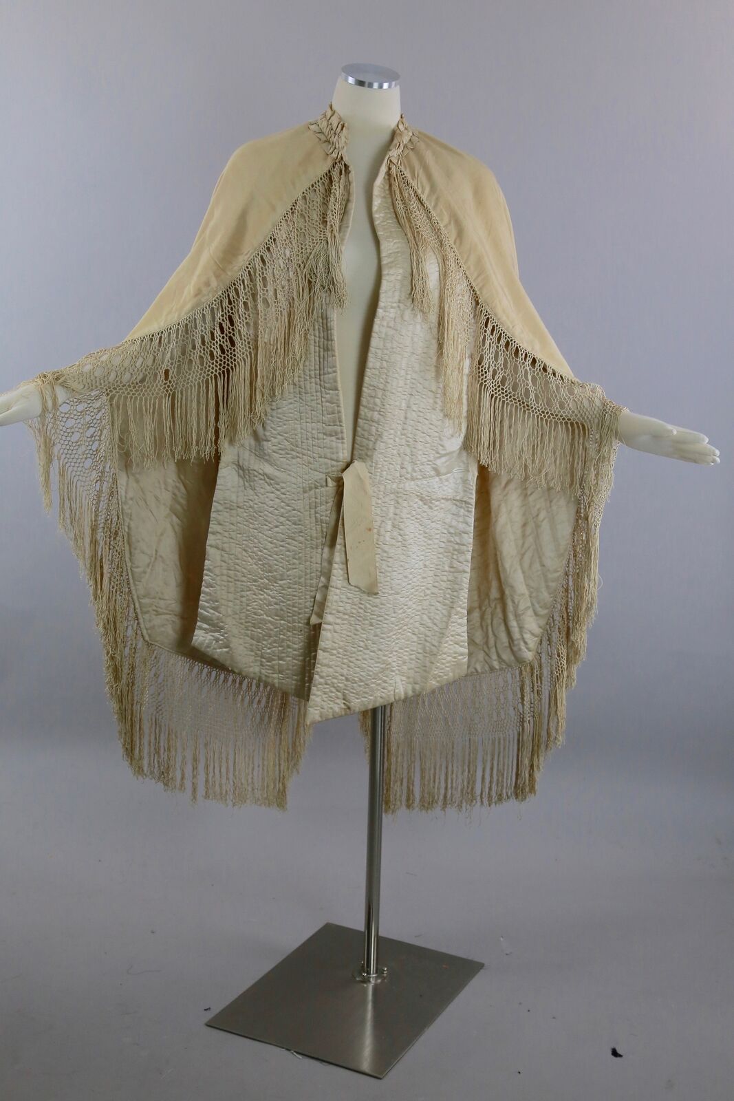 Victorian Ruched Cape with Quilted Lining