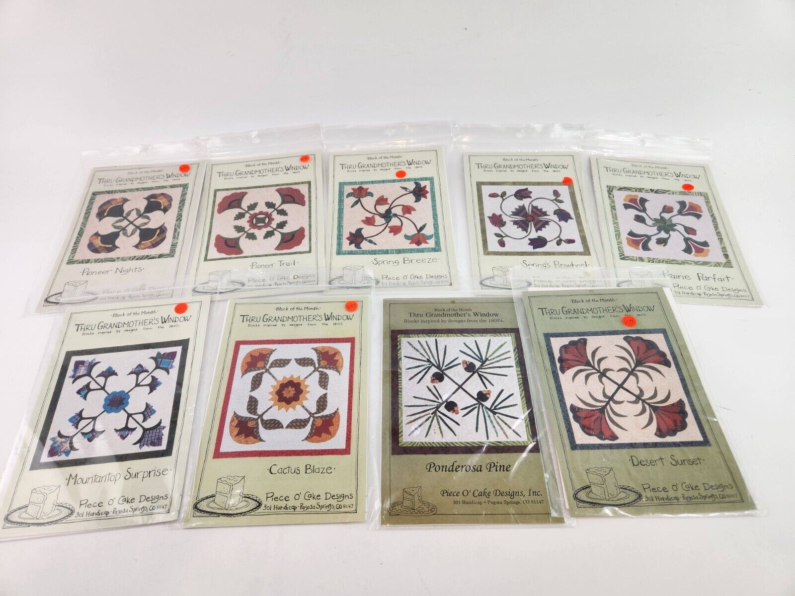 1800s Floral Quilt Patterns - Grandmother's Window