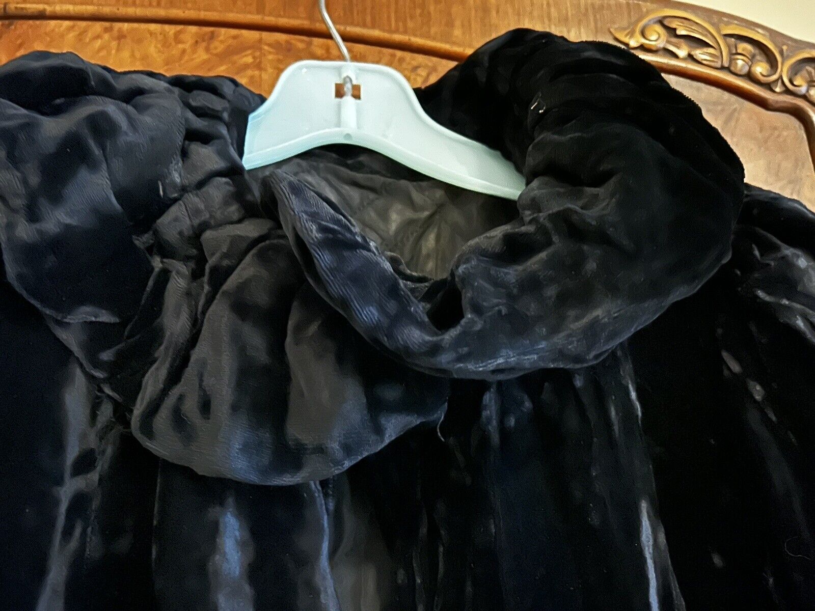 Edwardian Velvet Quilted Antique Opera Cape