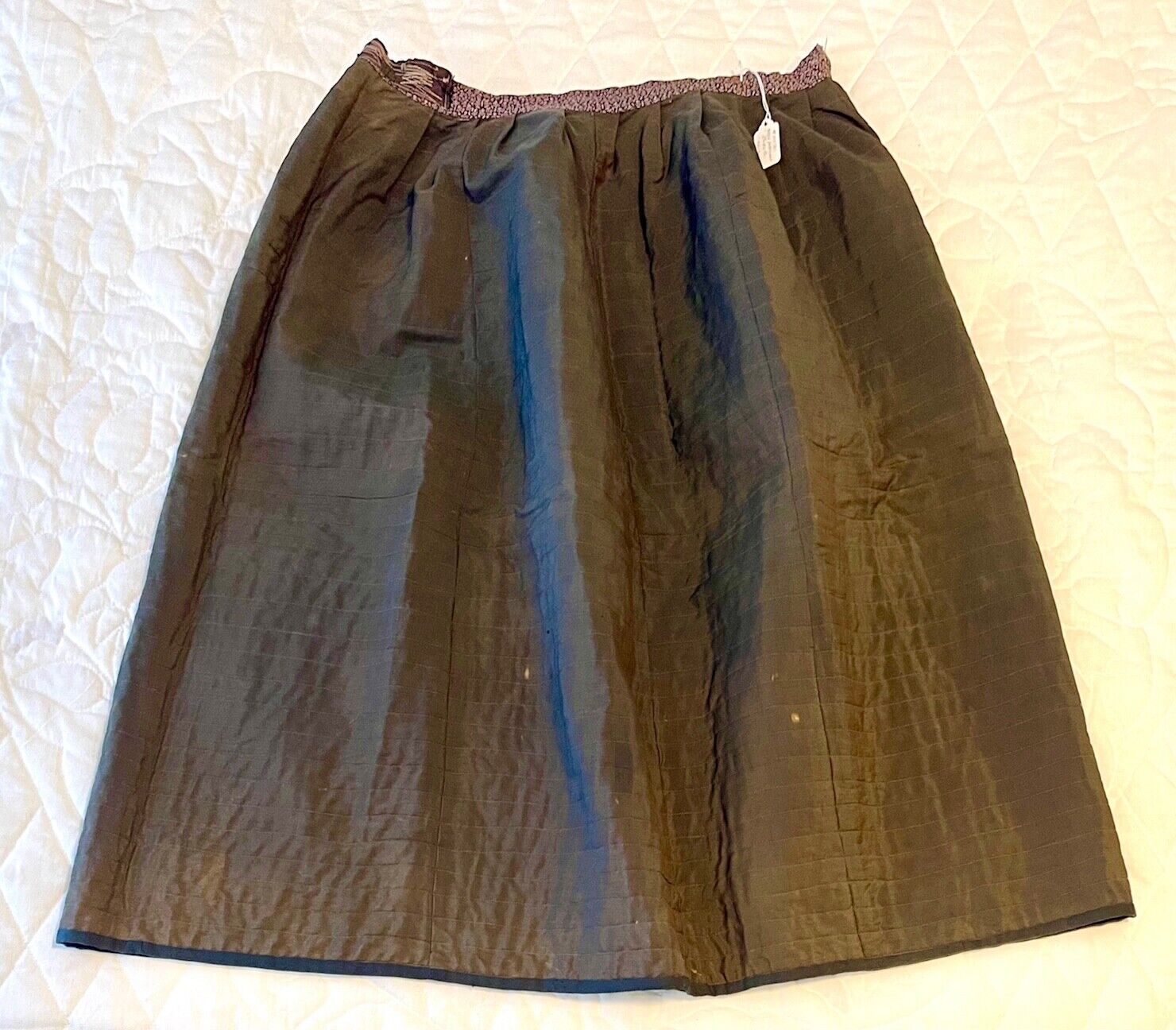 1800s Berks County Antique Quilted Petticoat Skirt