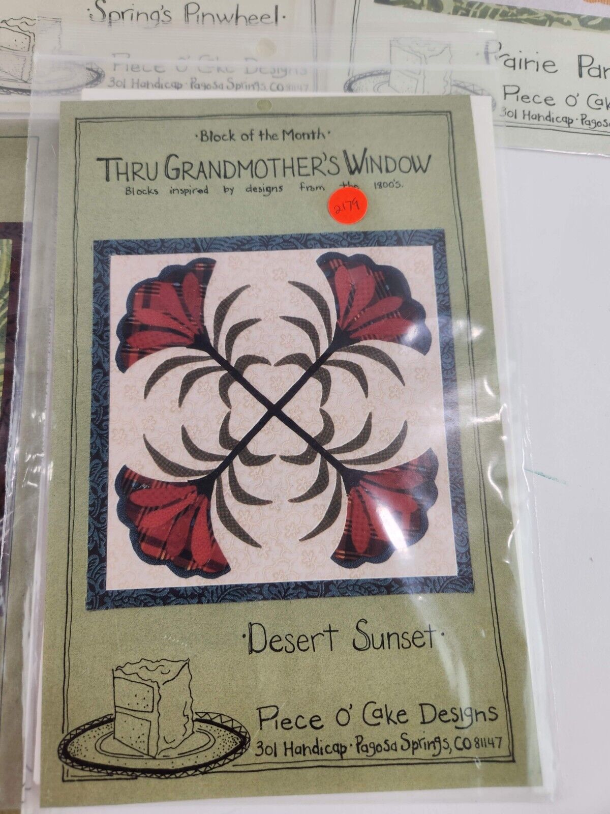 1800s Floral Quilt Patterns - Grandmother's Window