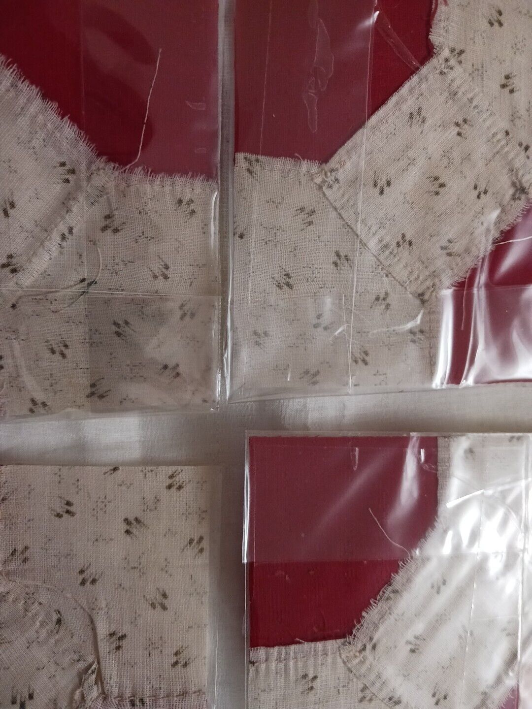 15 Vintage Hand Sewn Orphan Quilt Blocks