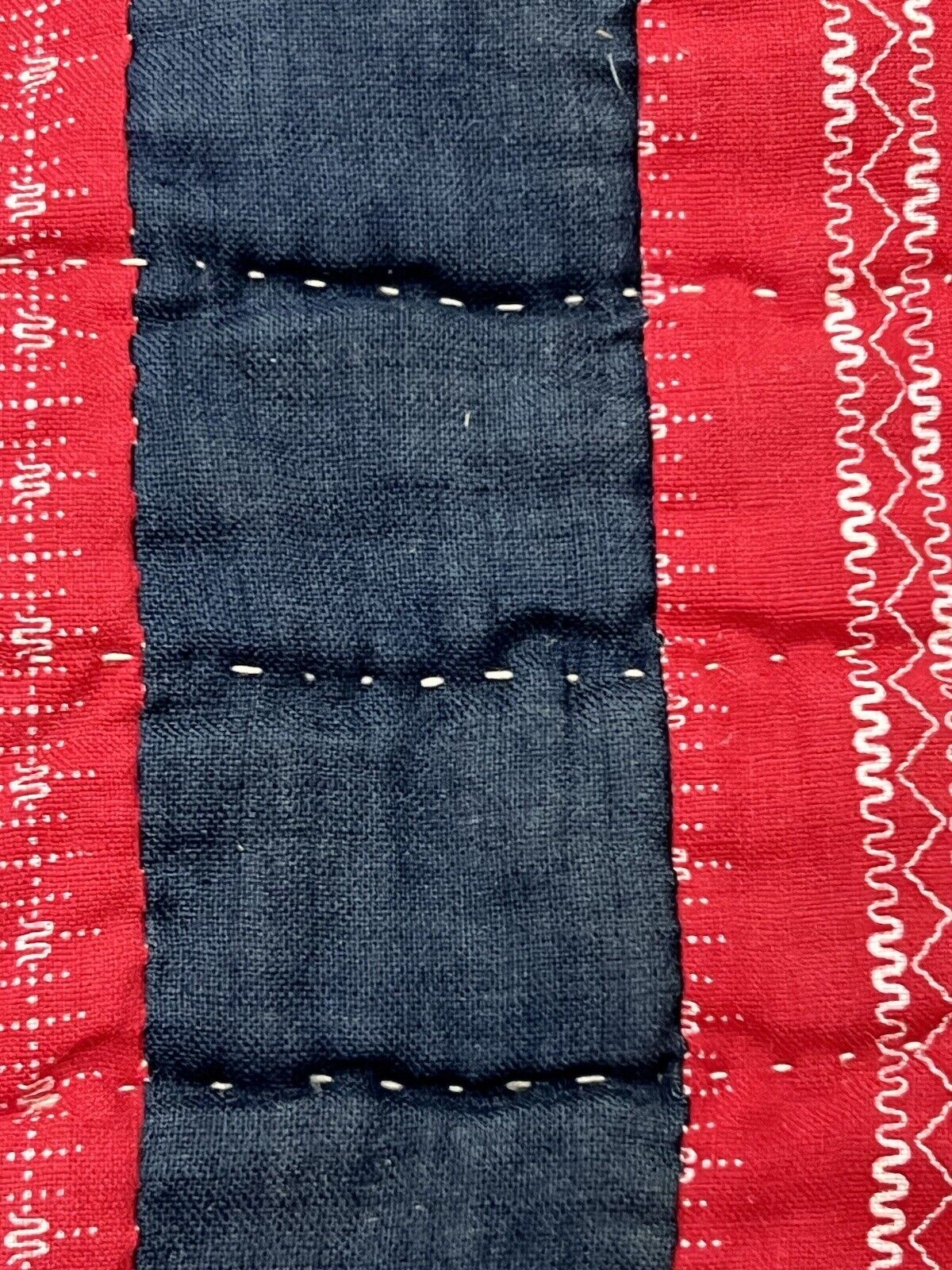 Gorgeous 19th Century Hand Sewn Double T Quilt