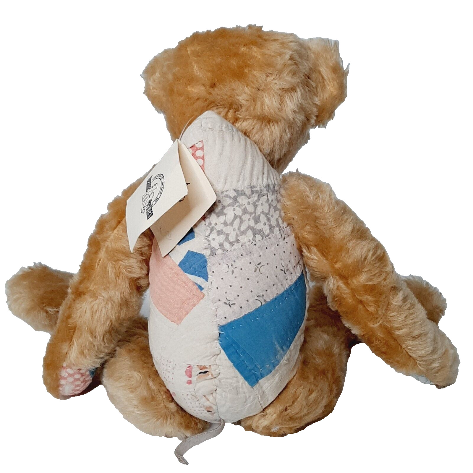 Unique 1800s Mohair Teddy Bear Quilt Piece