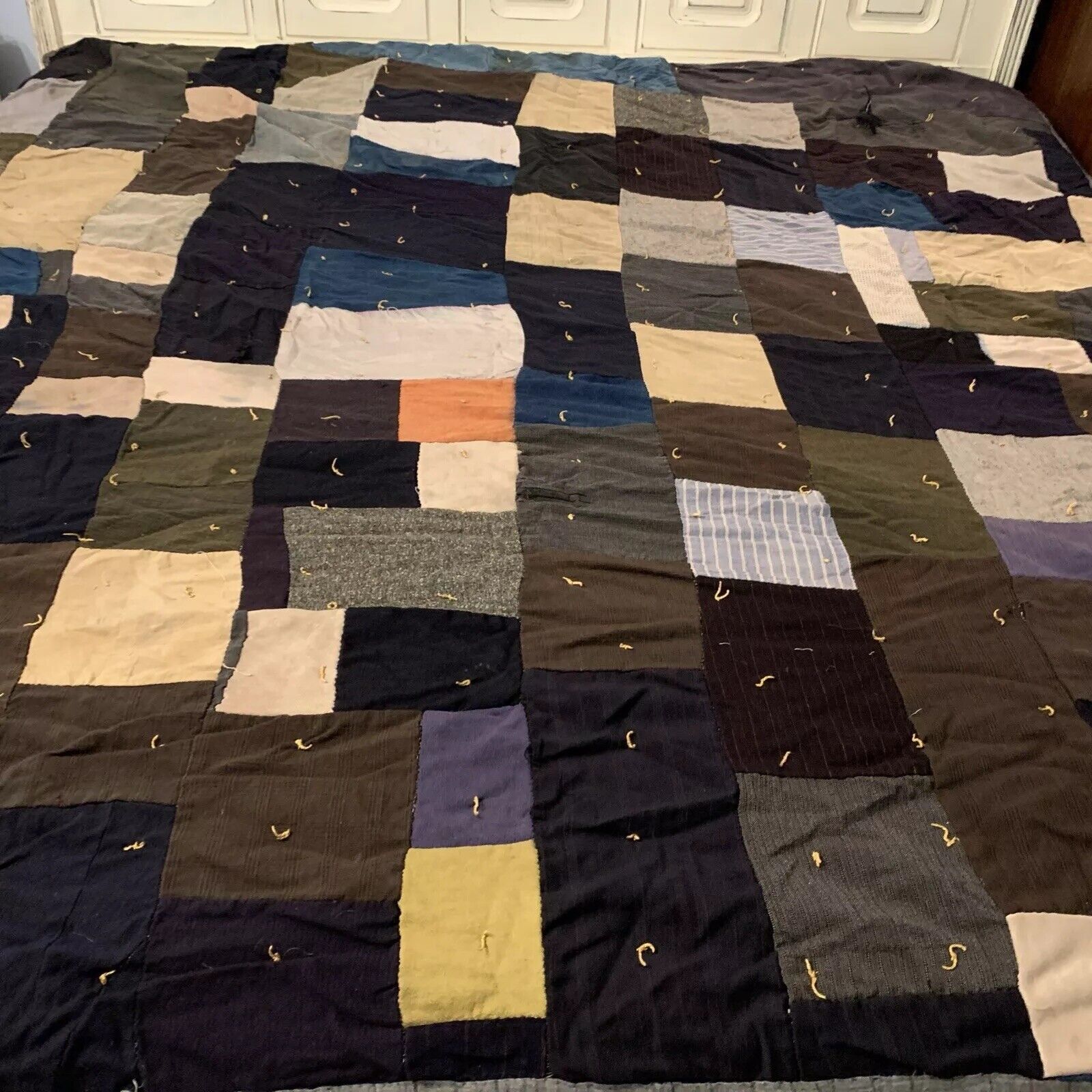Antique Pennsylvanian Patchwork Hap Blanket, 1800s