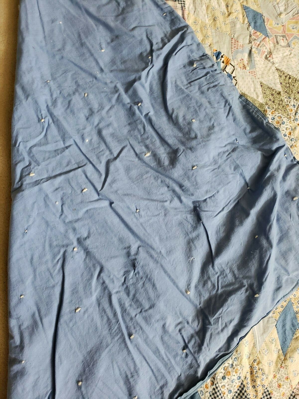 1800s Handmade Star Quilt - 67" x 71